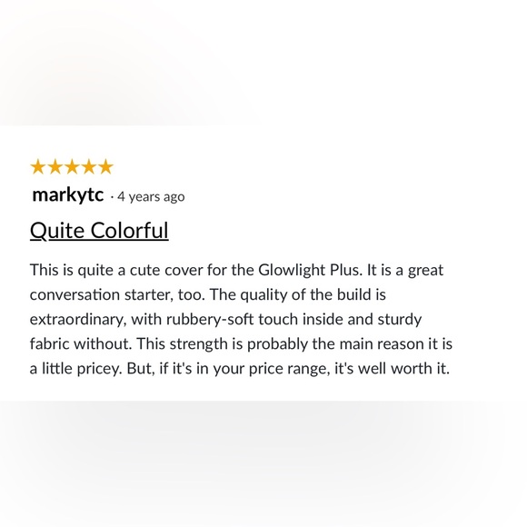 NEW NOOK GlowLight Plus Cover in Book Club - Picture 4 of 5